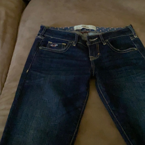 Hollister Women’s Cuffed Blue Jeans Size 0 Waist24 - Picture 2 of 7